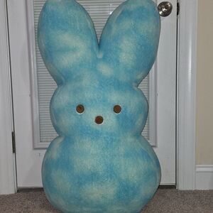42” Jumbo Peeps Cotton Candy Tie-Dye Blue Easter Bunny Plush • New